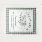 Kampeer Bachelorette-weekend Bergen Wandkleed (Voorkant (horizontaal))