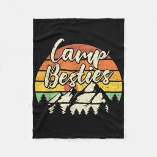 Kampeer beste vriendinnen Outdoor Zonsondergang Be Fleece Deken