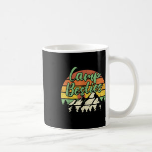 Kampeer beste vriendinnen Outdoor Zonsondergang Ma Koffiemok