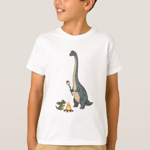 Kampeer Brontosaurus en Kleine Draken Kinderen T-shirt