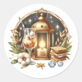 Kampeer Bruid Bachelorette Weekend Ronde Sticker (Voorkant)