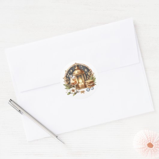 Kampeer Bruid Bachelorette Weekend Ronde Sticker (Envelop)