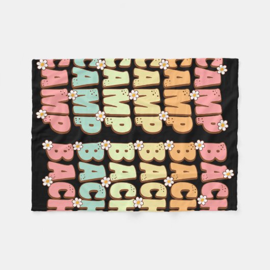 Kampeer Bruid Squad Camping Bachelorette Afscheids Fleece Deken (Voorkant (Horizontaal))