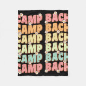 Kampeer Bruid Squad Camping Bachelorette Afscheids Fleece Deken (Voorkant)