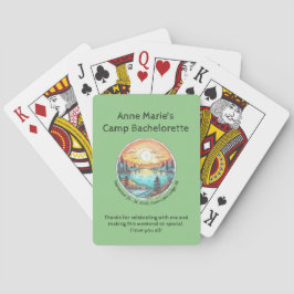 Kampeer Bruiloftsweekend Aandenken Pokerkaarten