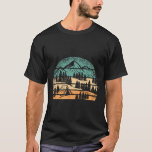 Kampeer Buitenkleding Mannen Vrouwen Kinderen Retr T-shirt