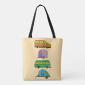 Kampeer caravans tote bag (Achterkant)