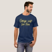 Kampeer gratis grappig live t-shirt (Voorkant volledig)