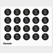 Kampeer Marshmallows Samen is Beter Vervallen V Ronde Sticker (Vel)