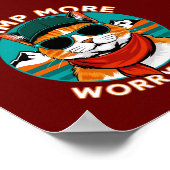 Kampeer Meer Maak Je Minder Zorgen Poster (Hoek)