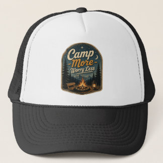 Kampeer Meer, Maak Je Minder Zorgen – Vintage Kamp Trucker Pet