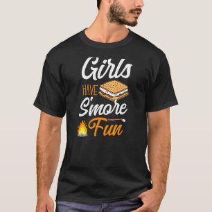 Kampeer Meisjes Hebben Meer Plezier Kampvuur Marsh T-shirt