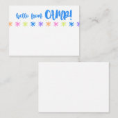 kampeer notitiekaart briefpapier ! notitiekaartje (Voorkant / Achterkant)