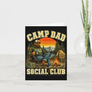 Kampeer papa sociale club vintage kampeeravontuur kaart