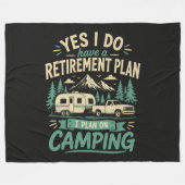 Kampeer Pensioenplan Fleece Deken (Voorkant (Horizontaal))