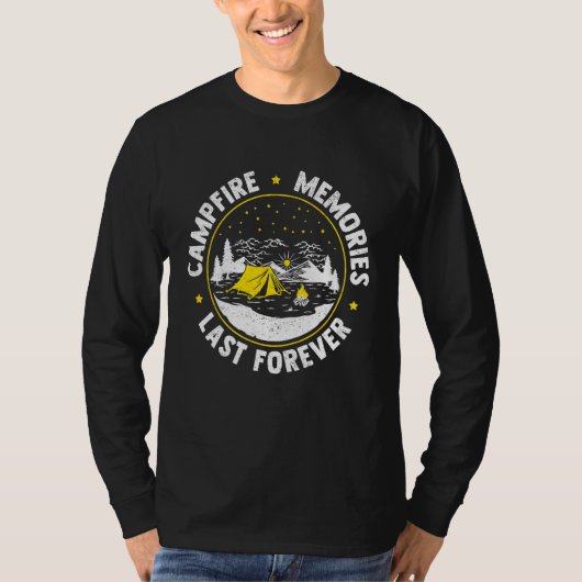 Kampeer Scoutingtent Scout Leider Kampvuur T-shirt (Voorkant)