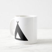 Kampeer tent koffiemok (Voorkant links)