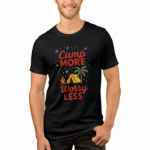 Kampeer tent wandelen natuur T-shirt
