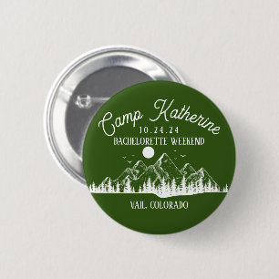 Kampeer Vakantie Berg Glamping Weekend Feestje Ronde Button 5,7 Cm