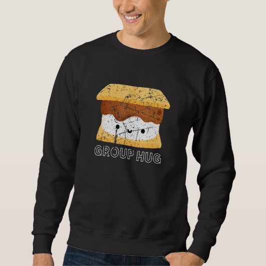 Kampeer Vakantie Kampeerders Groep Knuffel Smores  Trui (Voorkant)