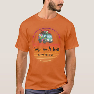 Kampeer Van Is Goed Gelukkig Vakantie T-shirt