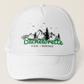 Kampeer vrijgezellenfeest Berg Bruidsmeisje Trucker Pet (Voorkant)