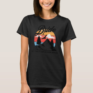 Kampeer vrijgezellenfeest bruid rustieke openlucht t-shirt
