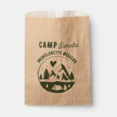 Kampeer vrijgezellenfeest Camping Bach Weekend Bedankzakje (Voorkant)