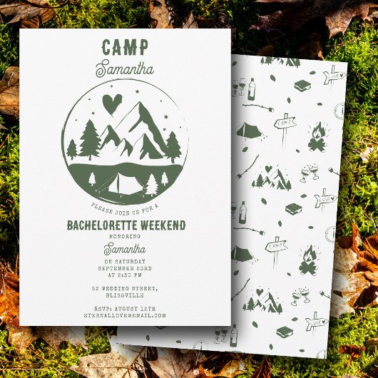 Kampeer vrijgezellenfeest Camping Bach Weekend Kaart
