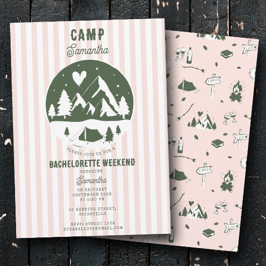 Kampeer vrijgezellenfeest Camping Bach Weekend Roz Kaart