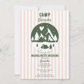 Kampeer vrijgezellenfeest Camping Bach Weekend Roz Kaart (Voorkant)