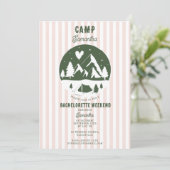 Kampeer vrijgezellenfeest Camping Bach Weekend Roz Kaart (Staand voorkant)