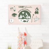 Kampeer vrijgezellenfeest Camping Bach Weekend Roz Spandoek (Insitu)
