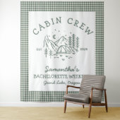 Kampeer vrijgezellenweekend Bergen Wandkleed (In situ)