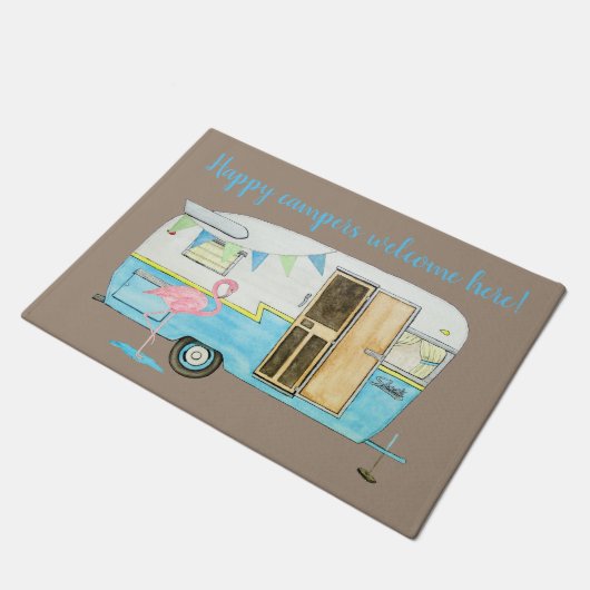  kampeeraanhangwagen deurmat (Schuin)