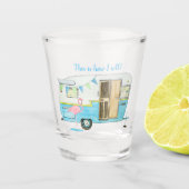 kampeeraanhangwagen shot glas (Voorkant)