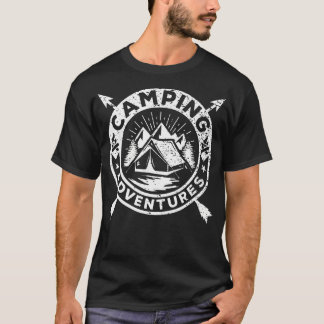 Kampeeravonturen Buiten en Natuur Grafisch T-shirt