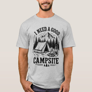 Kampeeravontuur Berg Kamperen Cadeau Vintage T-shirt