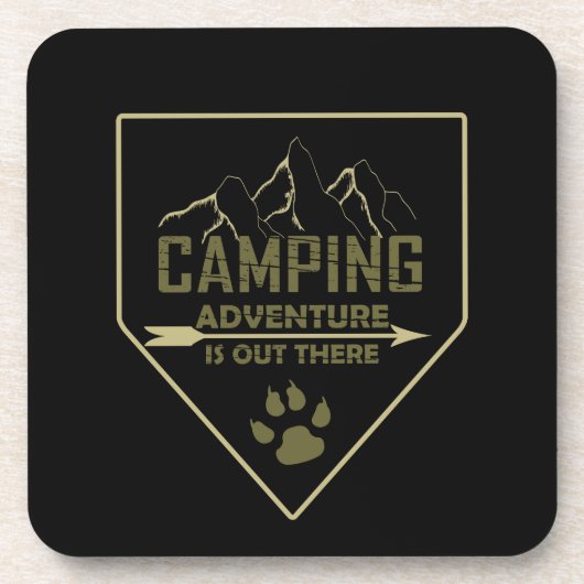 kampeeravontuur bier onderzetter (Voorkant)