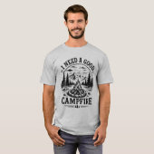 Kampeeravontuur Geschenk Vintage T-shirt (Voorkant volledig)