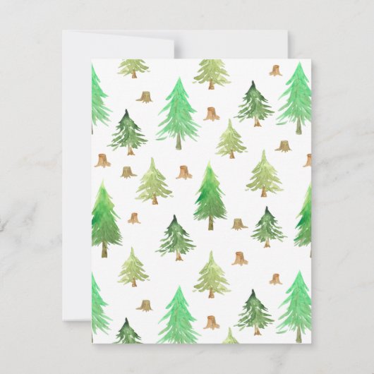 Kampeerbadges en pictogrammen | Geboortdag Dank u  RSVP Kaartje (Achterkant)