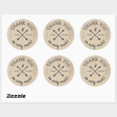 Kampeerboog Bedankt Favoriet Ronde Sticker (Vel)