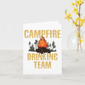 Kampeercadeau - Kampvuur Drink Team Camping Outd Kaart (Gele Bloem)