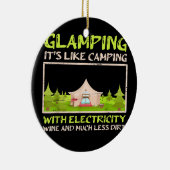 kampeercampagne met elektriciteitsafval keramisch ornament (Rechts)