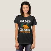 Kampeerchaos Coördinator Kampeerteam Kampeerleider T-shirt (Voorkant volledig)