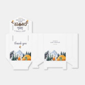 Kampeerder | Rustieke baby shower Bedankdoosjes (Uitgevouwen)