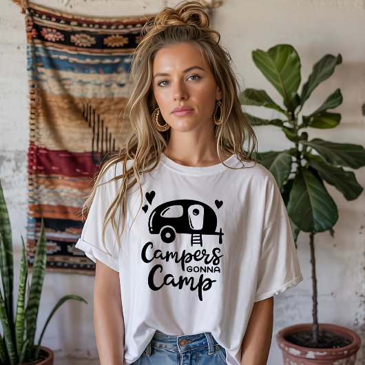 Kampeerders Gaan Kamperen T-shirt