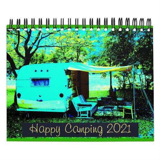  kampeerders Happy Camping 2021 Kalender (Hoes)