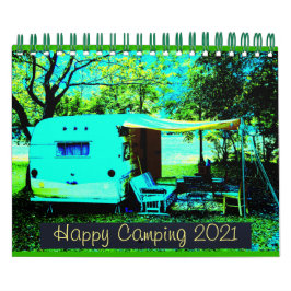  kampeerders Happy Camping 2021 Kalender