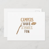 kampeerders hebben meer plezier briefkaart (Voorkant / Achterkant)